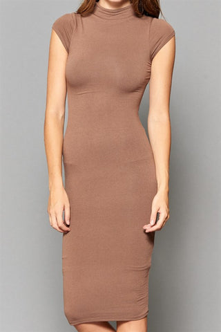 Kyli bodycon Dress (Cocoa) - Heavenly Lox